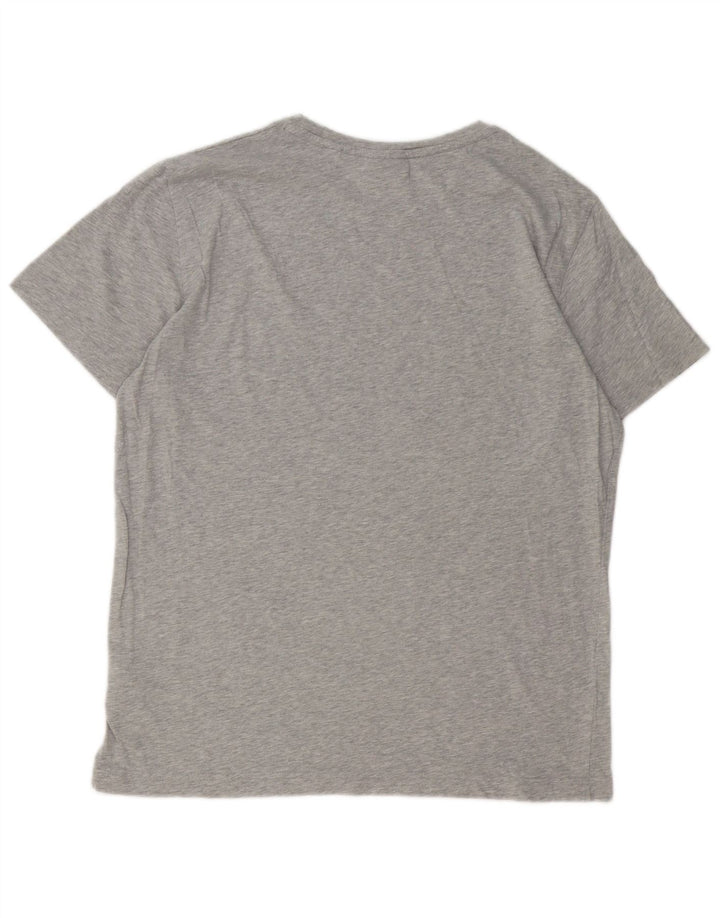 Gant Grafisk T-shirt top til mænd, stor grå bomuld