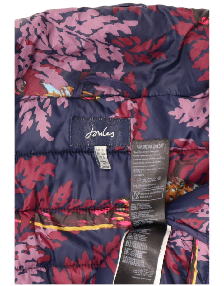 Joules polstret jakke til kvinder UK 6 XS marineblå polyester