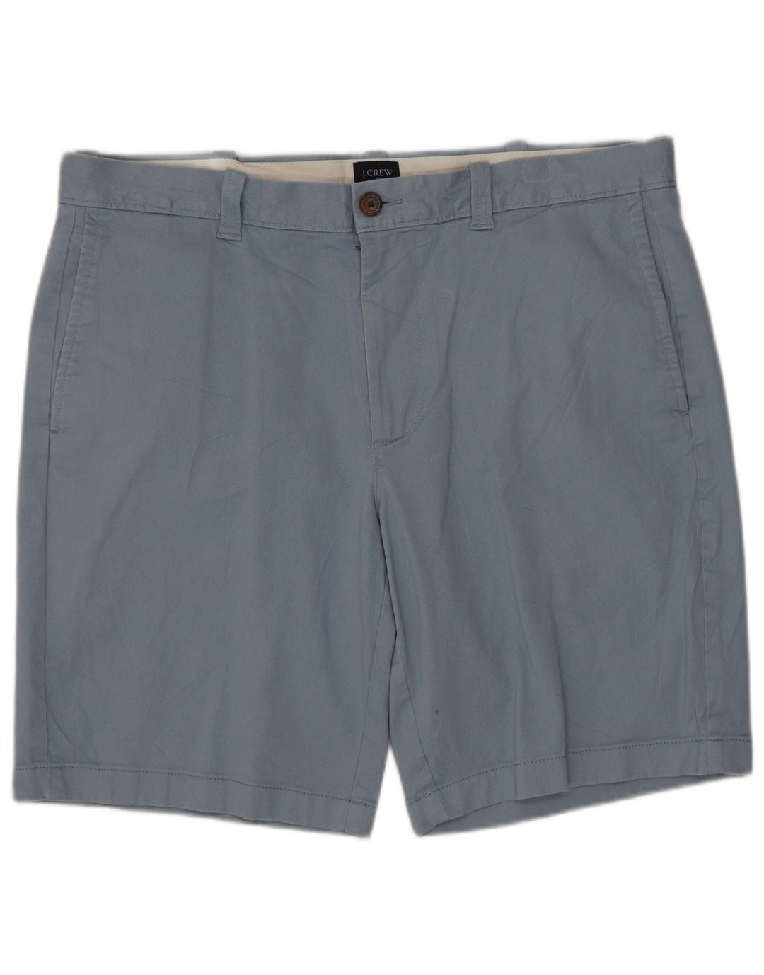 J. CREW Chino-shorts til mænd W34 store blå bomuld