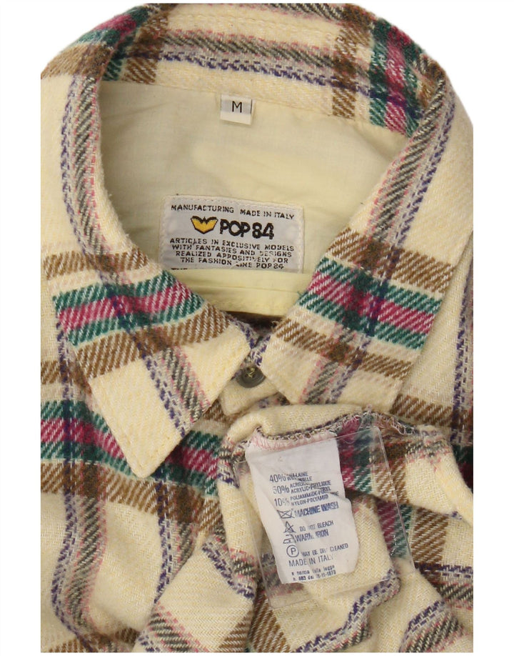 POP 84 Herre ternet flannelskjorte Medium gul plaiduld