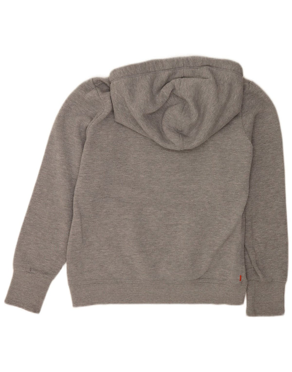 Superdry Grafisk hættetrøje til kvinder UK 16 Stor grå bomuld
