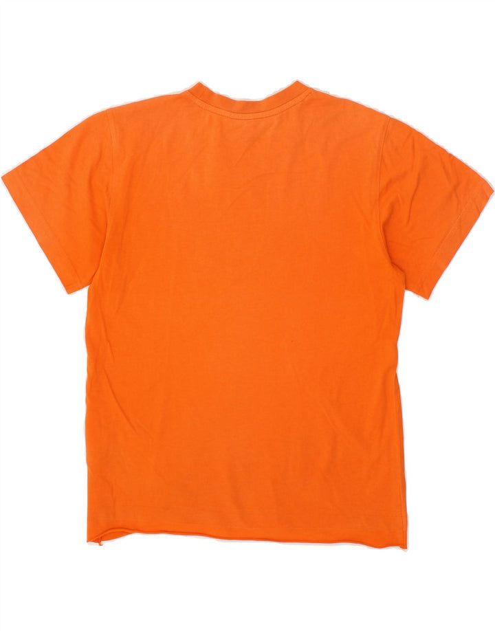 ADIDAS Boys Graphic T-Shirt Top 7-8 Years Medium Orange Cotton Vintage Adidas and Second-Hand Adidas from Messina Hembry 