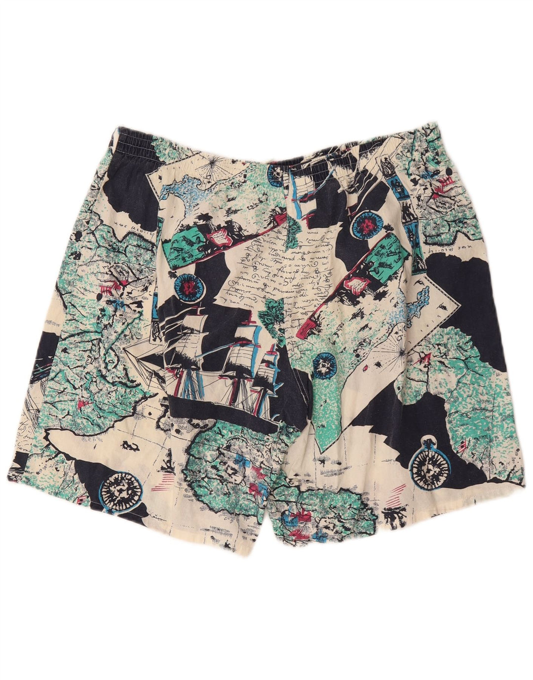 Vintage badeshorts med abstrakt mønster til mænd IT 54 XL flerfarvet bomuld