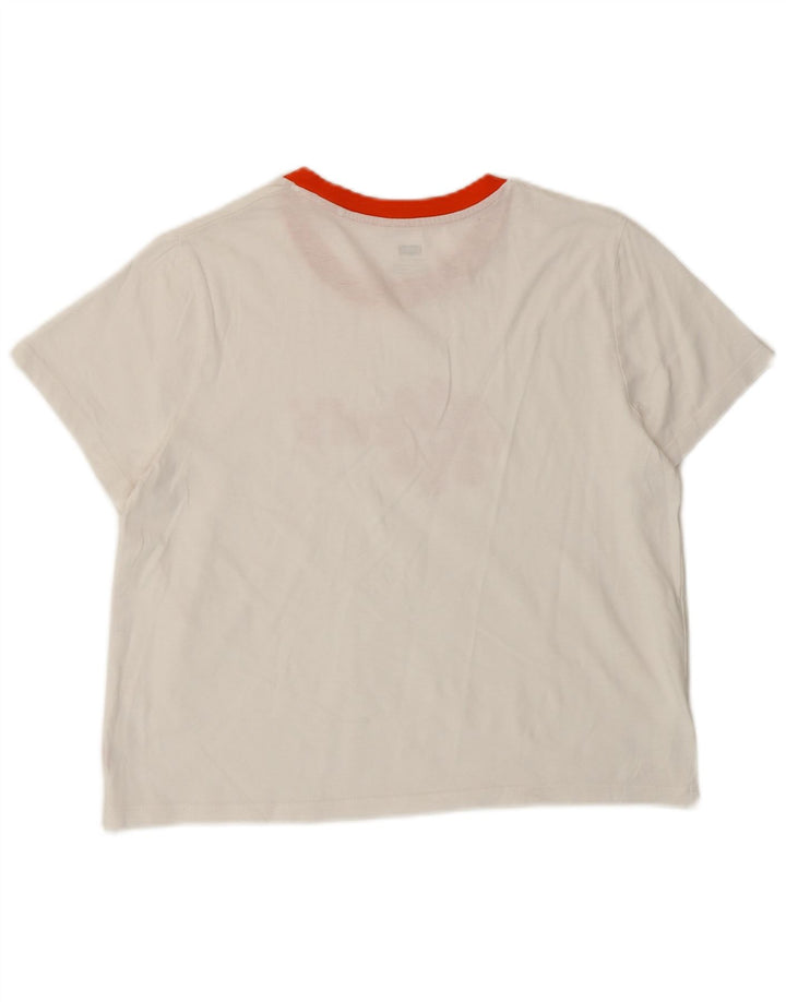 Levi's Dame Grafisk T-Shirt Top UK 10 Small White