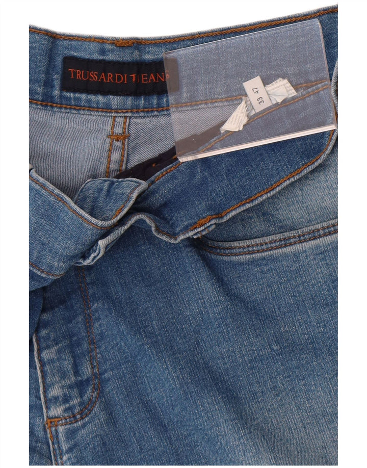 Trussardi Straight Jeans til mænd W33 L31 Blå