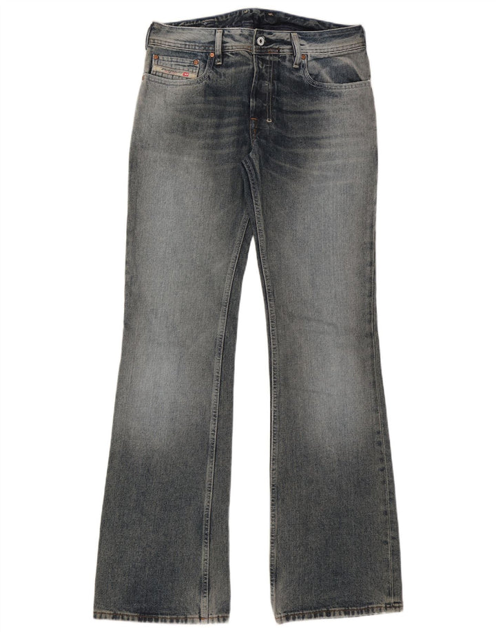 Diesel Dame Flared Jeans W30 L34 Blå Bomuld