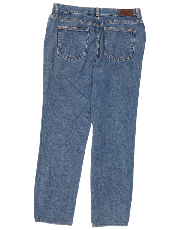 L.L.BEAN Dame Højtaljede Lige Jeans US 14 XL W32 L29 Blå Bomuld