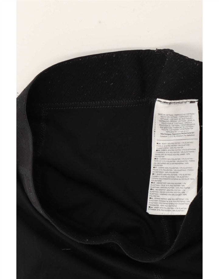 Nike Grafiske Leggings til kvinder UK 10 Lille sort polyester