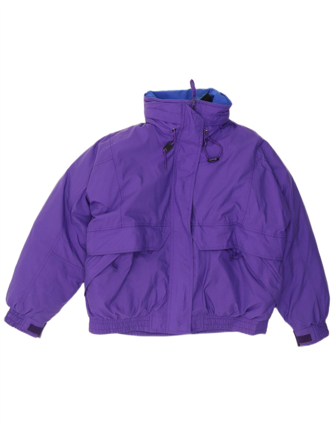 Eddie Bauer Dame Oversized hættetrøje polstret jakke UK 16 Large Purple