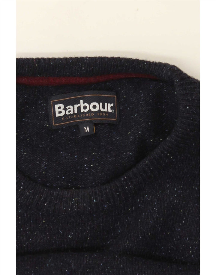 BARBOUR Herre trøjetrøje med rund hals Medium Navy Blue Flecked