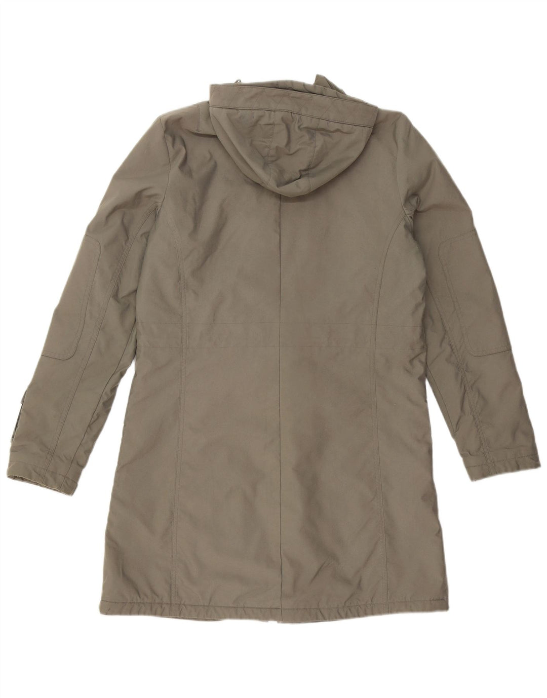 Adidas Dame Hætte Overfrakke UK 14 Medium Grey Polyester