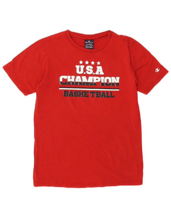 Champion Boys Graphic T-Shirt Top 13-14 Years XL Red