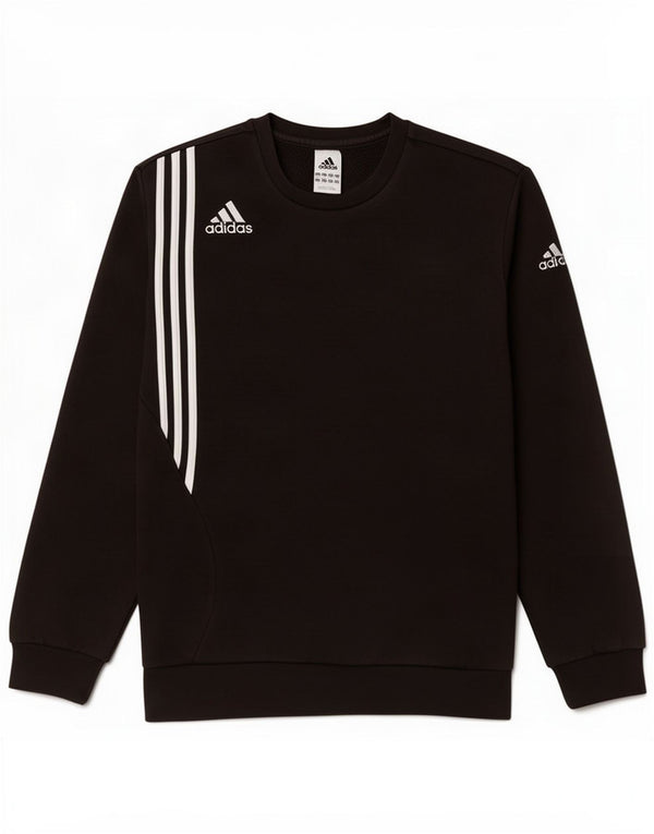 Adidas Herre Sweatshirt Jumper UK 44/46 Stor sort bomuld