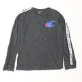 CHAMPION Boys Graphic Top Long Sleeve 11-12 Years Large Grey Cotton Vintage Champion and Second-Hand Champion from Messina Hembry 