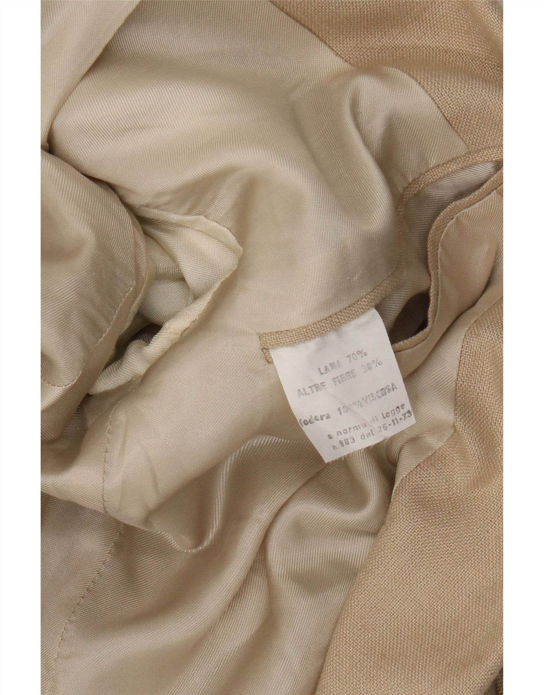 Vintage herre dobbeltradet blazerjakke UK 36 Lille brun uld