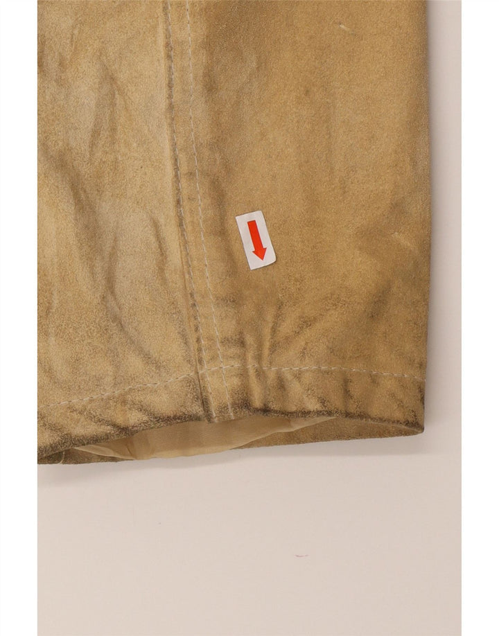 CONBIPEL Herre ruskindsjakke UK 40 Stort beige læder