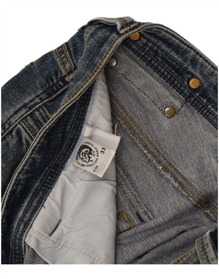 Diesel Herre Cargo Bootcut Jeans W33 L33 Blå