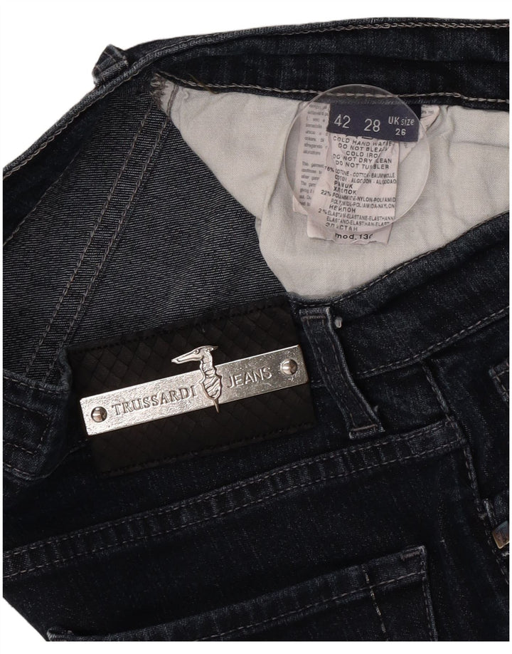 Trussardi lige jeans til kvinder W26 L30 marineblå bomuld