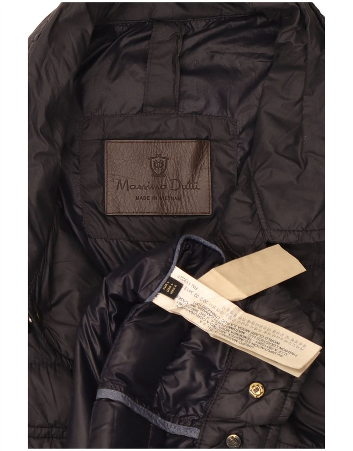 MASSIMO DUTTI Herre polstret jakke UK 40 Stor sort polyester