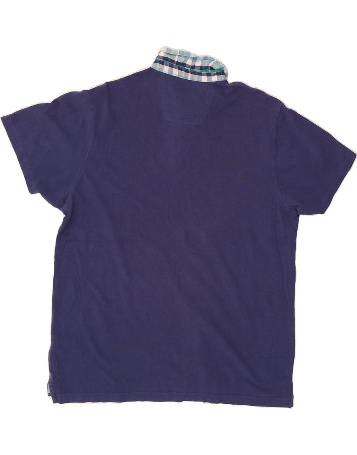PIERRE CARDIN Mens Polo Shirt Large Navy Blue Cotton Vintage Pierre Cardin and Second-Hand Pierre Cardin from Messina Hembry 