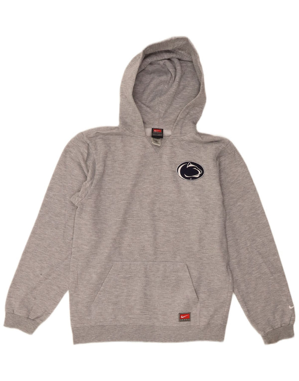 Nike Boys Penn State Nittany Lions Hoodie Jumper 15-16 år Large Grå