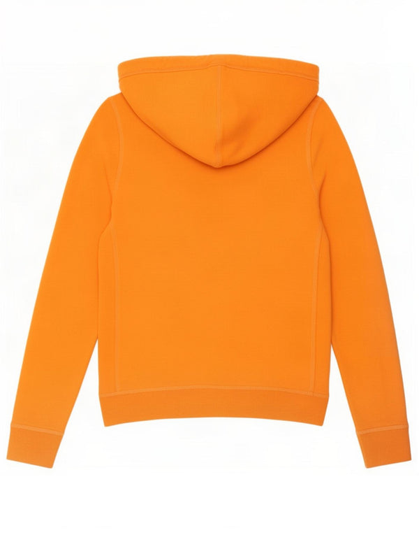 Abercrombie & Fitch Grafisk hættetrøje til kvinder UK 14 Medium Orange Bomuld