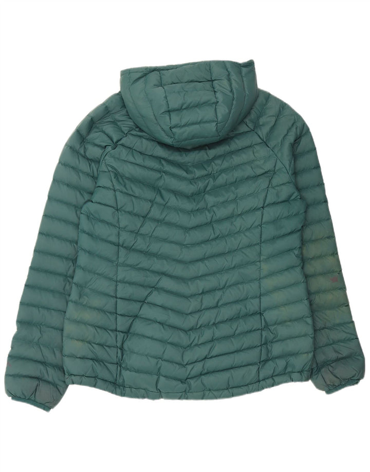 Mountain Warehouse Dame hættepolstret jakke UK 14 Medium Green Nylon