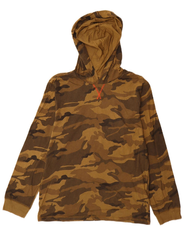 Wrangler Boys Hættetrøje Langærmet 15-16 år 2XL Khaki Camouflage
