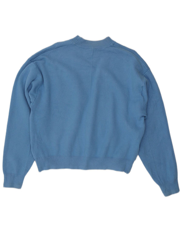 Zara Womens Oversized Jumper Sweater UK 14 Medium Blue Viscose