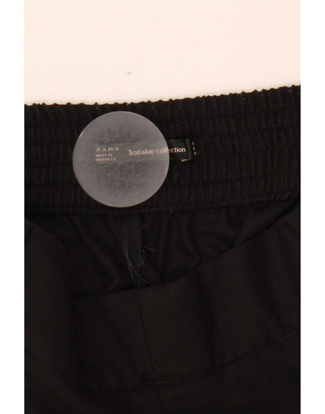 Zara Dame Capri Bukser Large W30 L20 Sort
