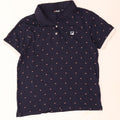 Fila Poloskjorte til mænd XL Navyblå Flecked Bomuld