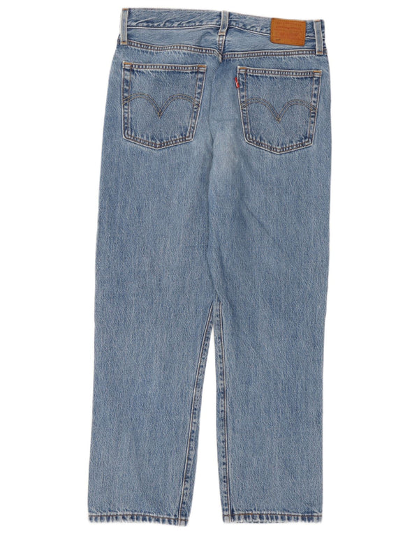 Levi's Dame 501 Straight Jeans W28 L26 Blå Bomuld