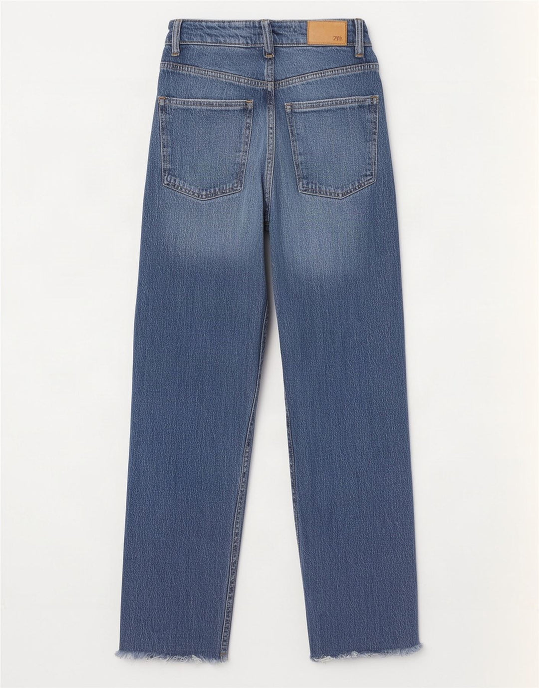 Zara Dame Straight Jeans EU 38 Small W28 L26 Blå Bomuld