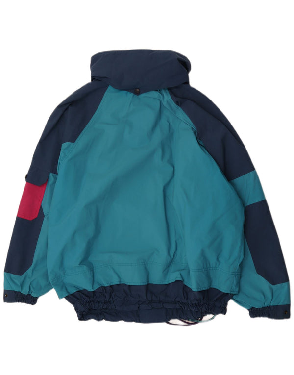 No Limits Herre Hætte Anorak Skijakke UK 40 Large Blue Colourblock