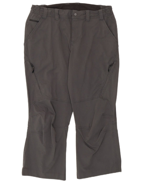 Berghaus Dame Hiking Cropped Trousers UK 14 Large W34 L25 Grå Polyamid