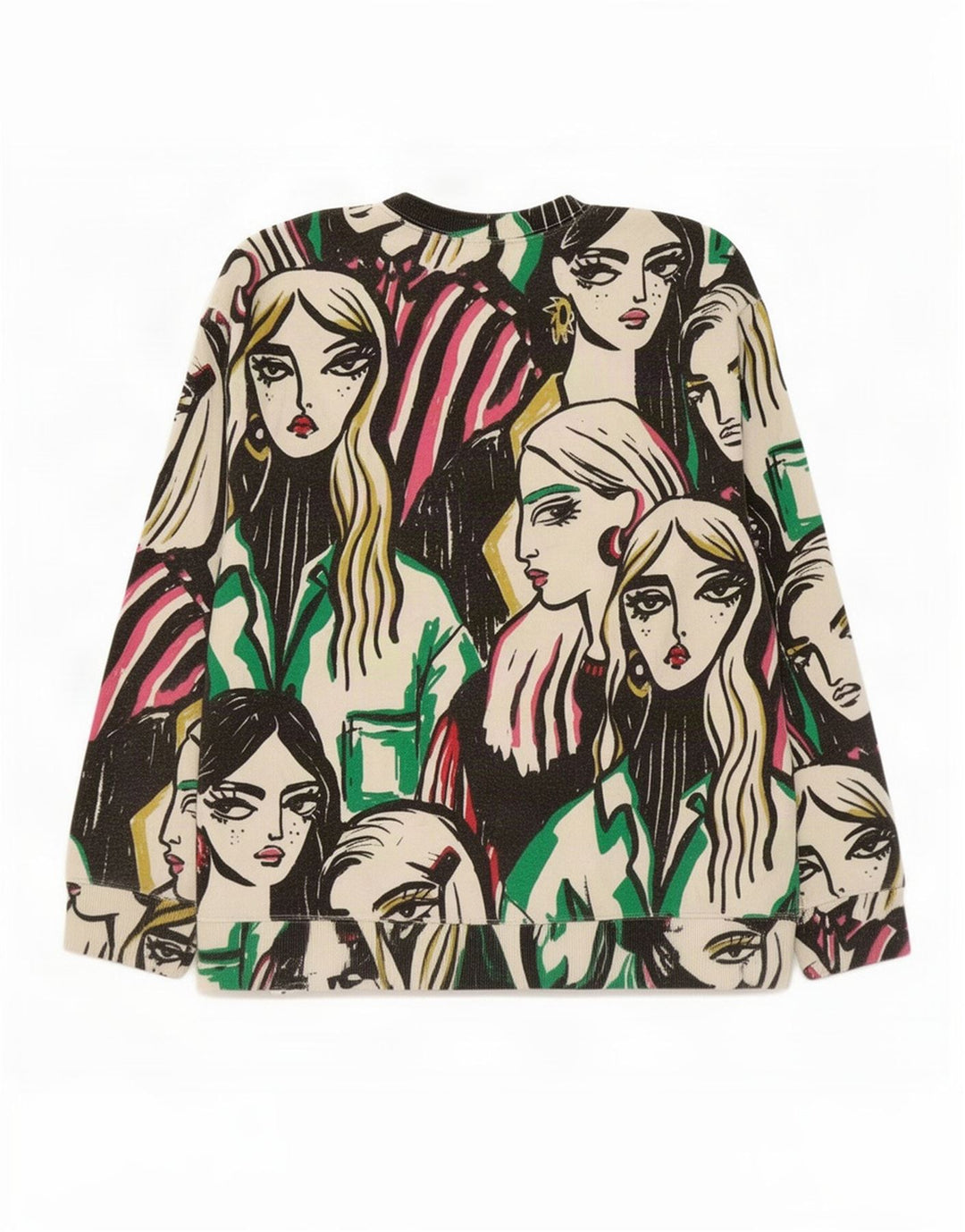Zara Graphic Sweatshirt Jumper UK 14 Medium Flerfarvet