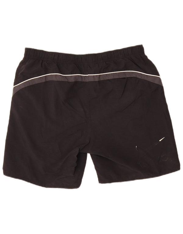 Nike Herre Sportshorts Medium Sort Colourblock Nylon