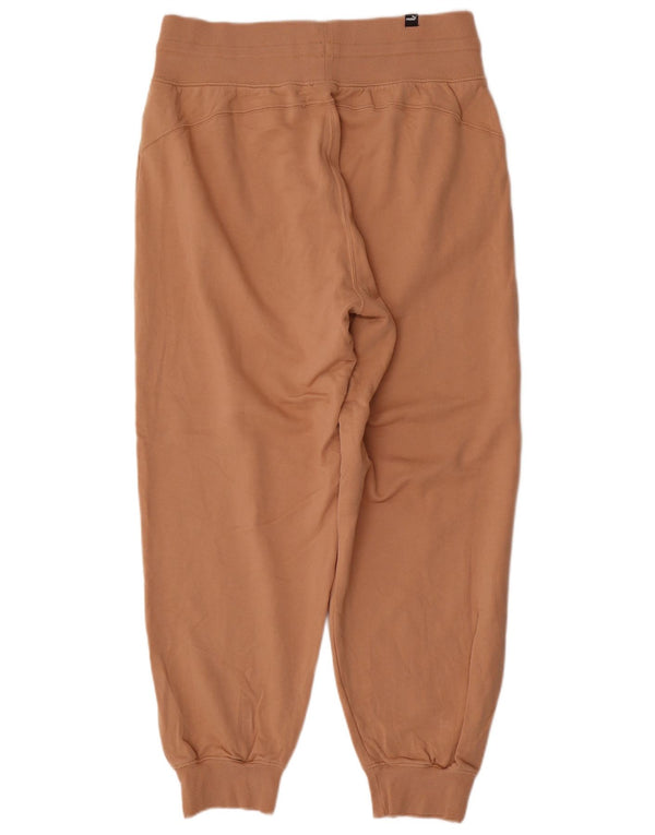 Puma Dame træningsdragt Bukser Joggers UK 16 Large Beige Bomuld