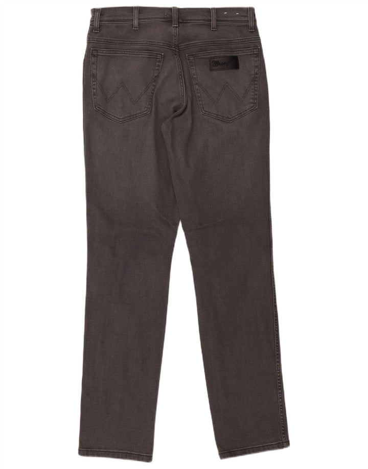 Wrangler Herre Texas Slim Jeans W32 L34 Grå Bomuld