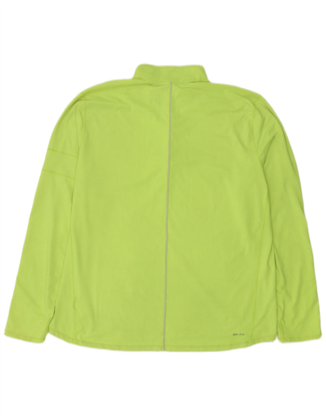 Nike Herre Dri Fit Pullover med lynlås-hals træningsdragt Top 2XL Grøn polyester