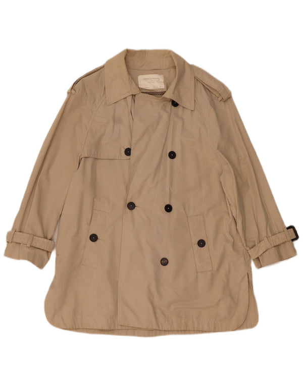 Zara Womens Oversized Trench Coat UK 10 Small Beige