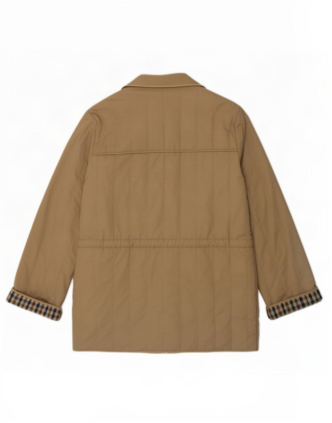 Aquascutum Dame Oversized Polstret Frakke UK 16 Large Beige Polyester