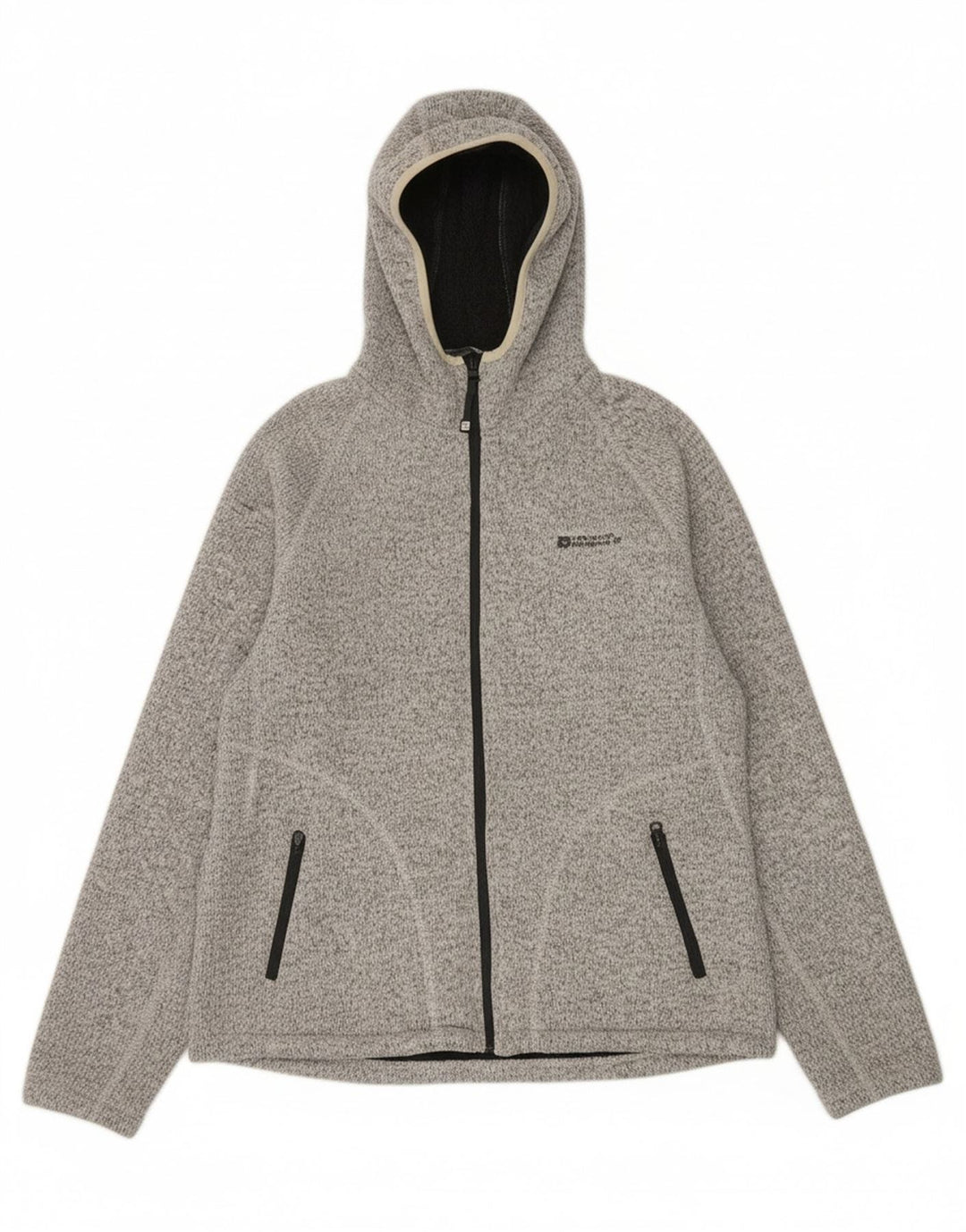 MOUNTAIN WAREHOUSE Womens Oversized Zip Hoodie Sweater UK 14 Large Grey