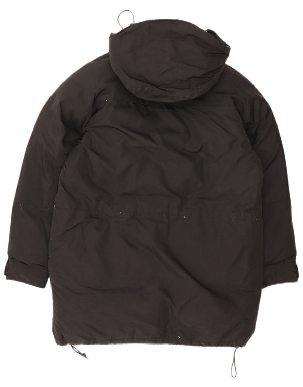 Calvin Klein Dame Hætte Oversized Polstret Frakke UK 10 Small Black Nylon