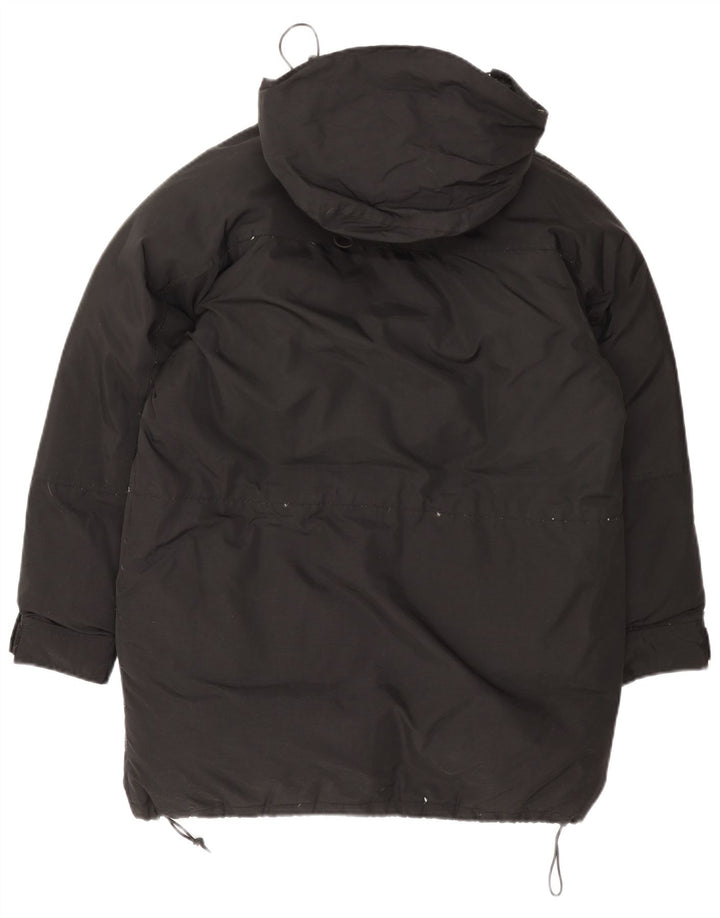 Calvin Klein Dame Hætte Oversized Polstret Frakke UK 10 Small Black Nylon