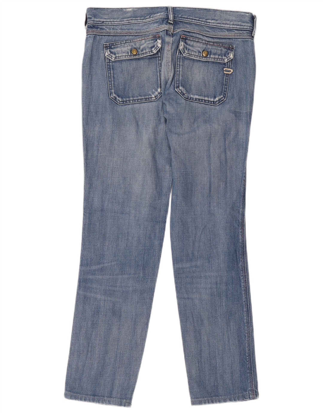 Diesel Dame Distressed Slim Jeans W30 L29 Blå Bomuld