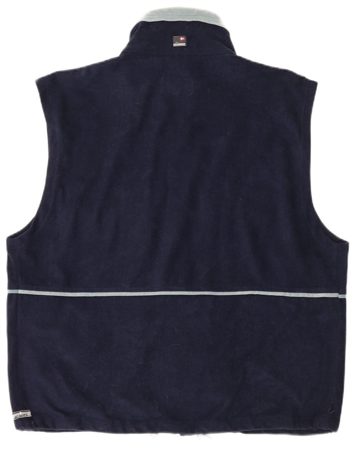 MC Kee's Herre Gilet UK 42 XL Navy Blue Polyester