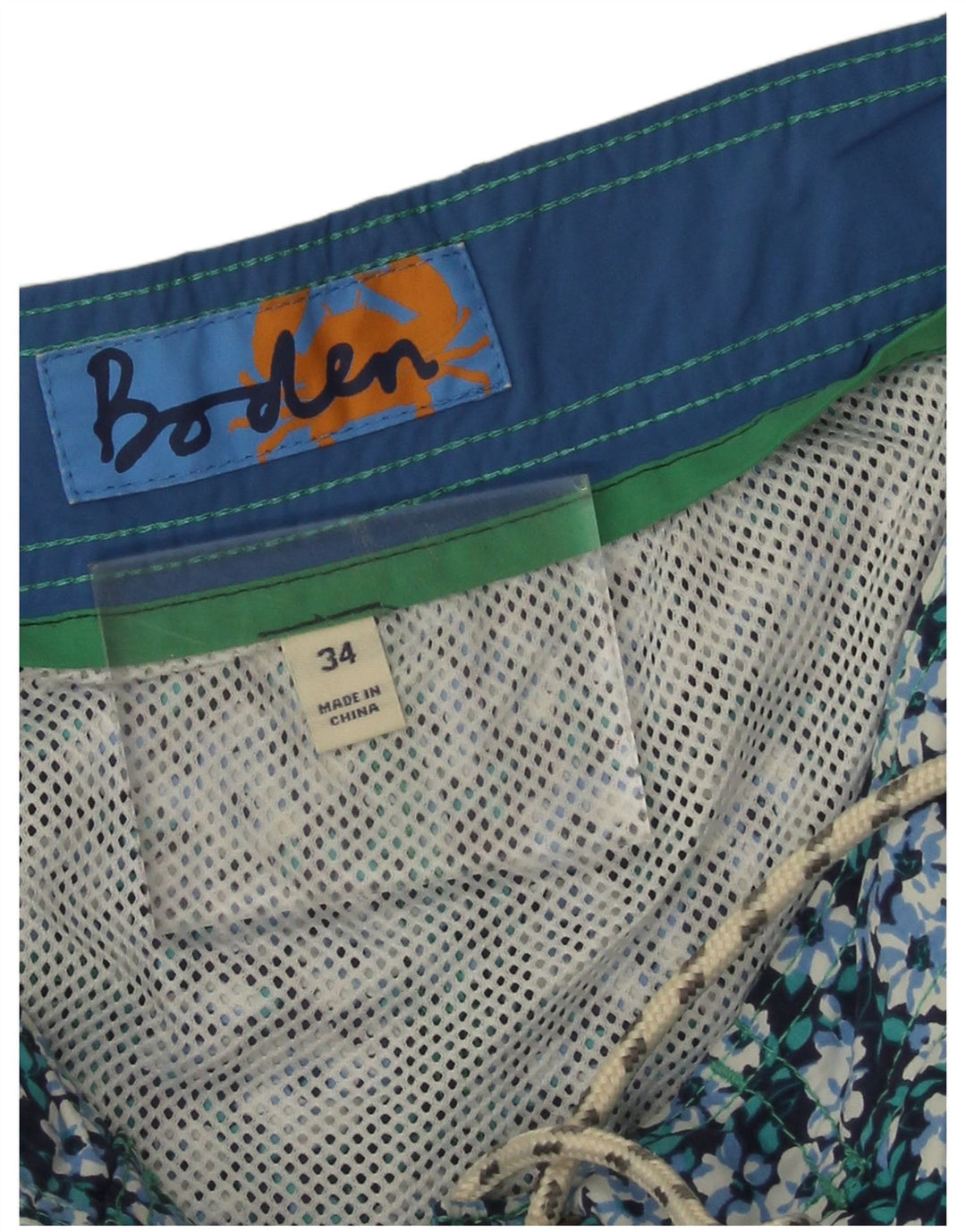 Boden Herre badeshorts Large Blue Floral Nylon