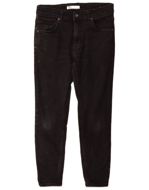 Zara Herre Skinny Jeans EU 42 Large W32 L27 Sort Bomuld