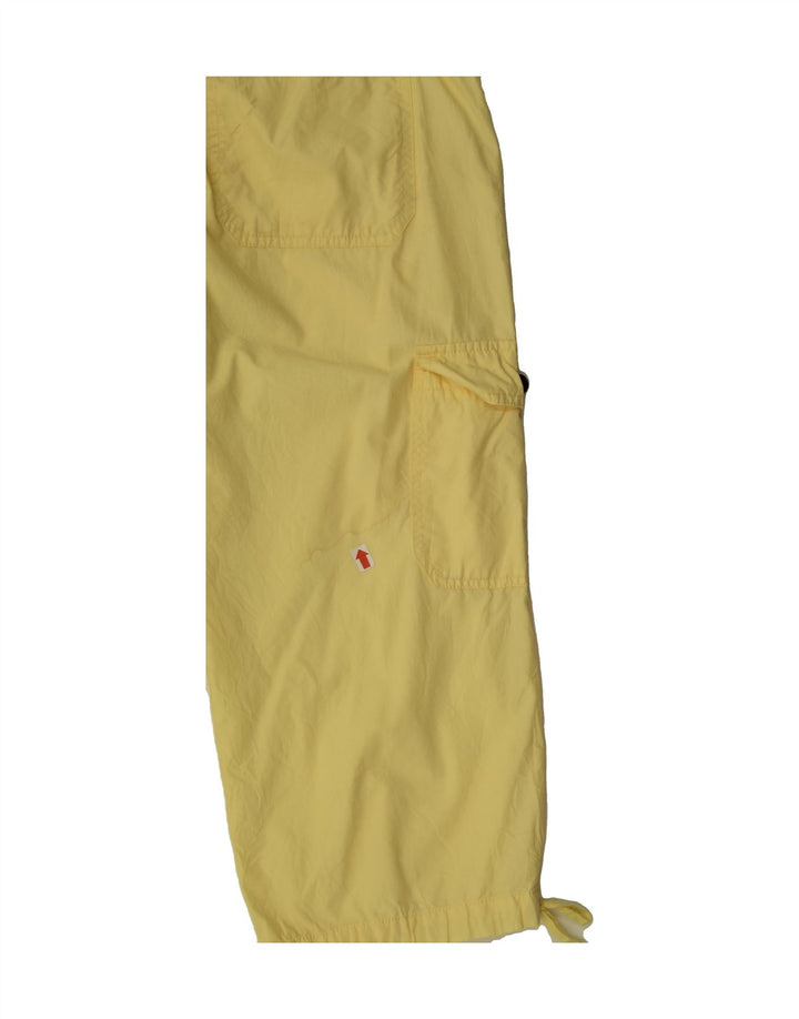 CHAPS Womens Capri Cargo Trousers US 12 Large W34 L20 Yellow Vintage Chaps and Second-Hand Chaps from Messina Hembry 
